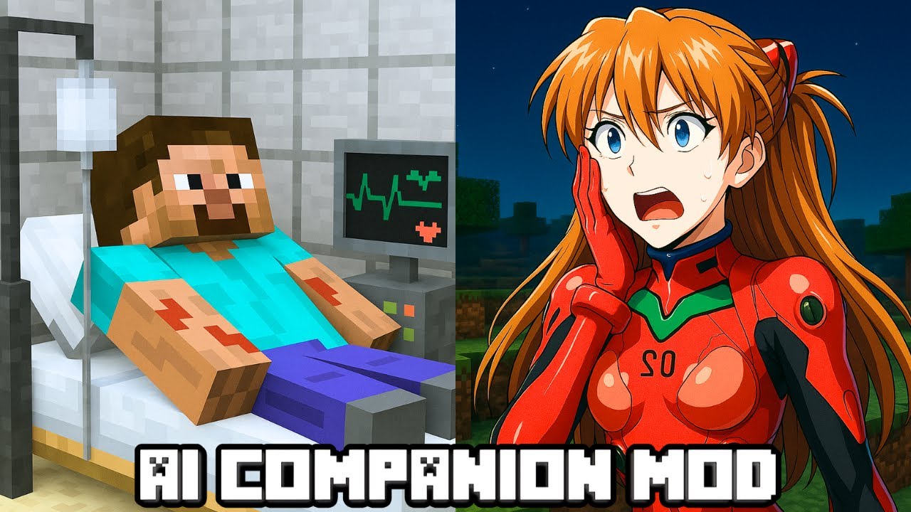 Я убедил ИИ-девушку из аниме, что если я умру в Minecraft, то умру и в реальной жизни