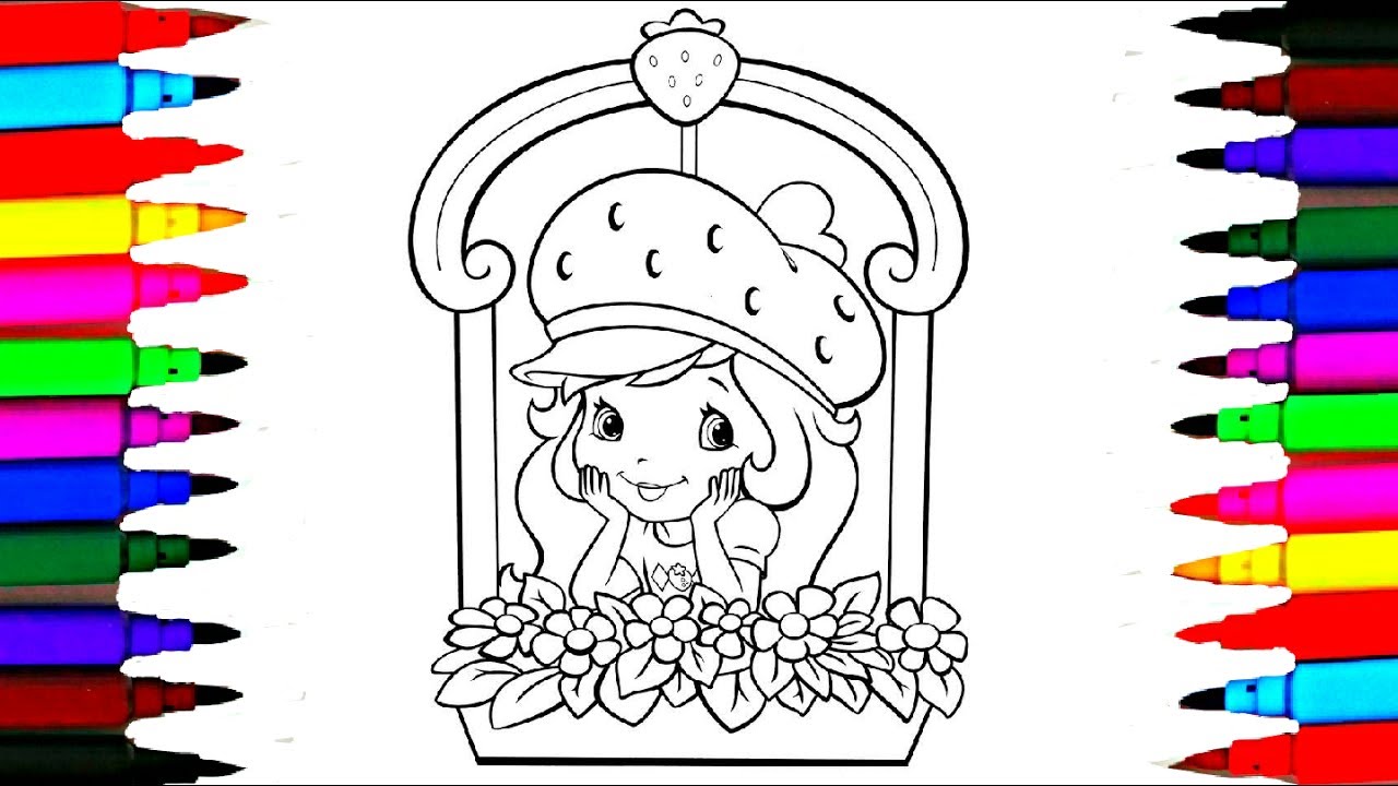 Strawberry Shortcake Berry Bestfriend Coloring Pages l How to Color Strawberry Shortcake