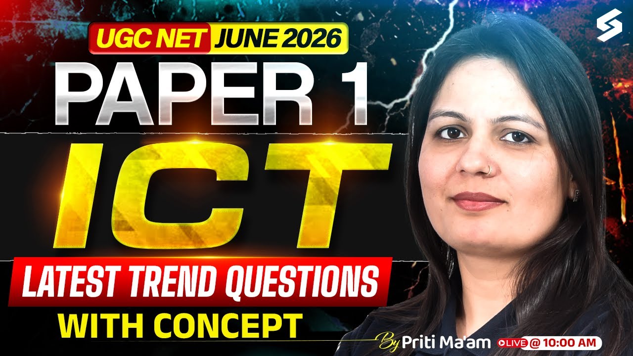UGC NET Paper 1 | ICT UGC NET Paper 1 | UGC NET Paper 1 ICT Questions By Priti Mam