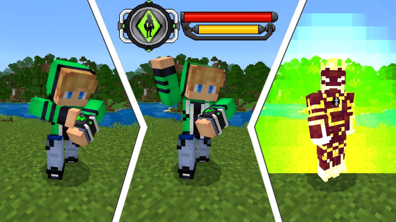 ATUALIZANDO a ADDON de BEN 10 no MINECRAFT BEDROCK! - (NOVAS ANIMAÇÕES, PARTICULAS E MODELS!) #02