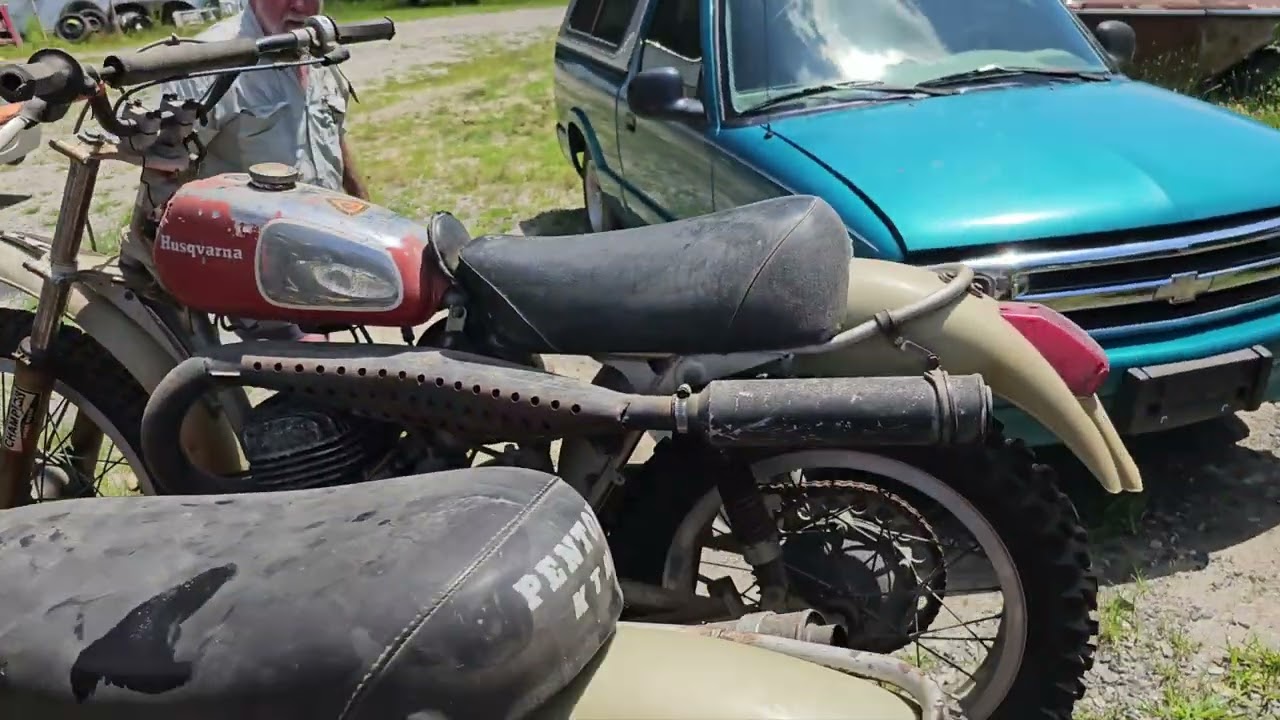 1970 Husqvarna & Penton 125cc - First Start in 30 Years!!!