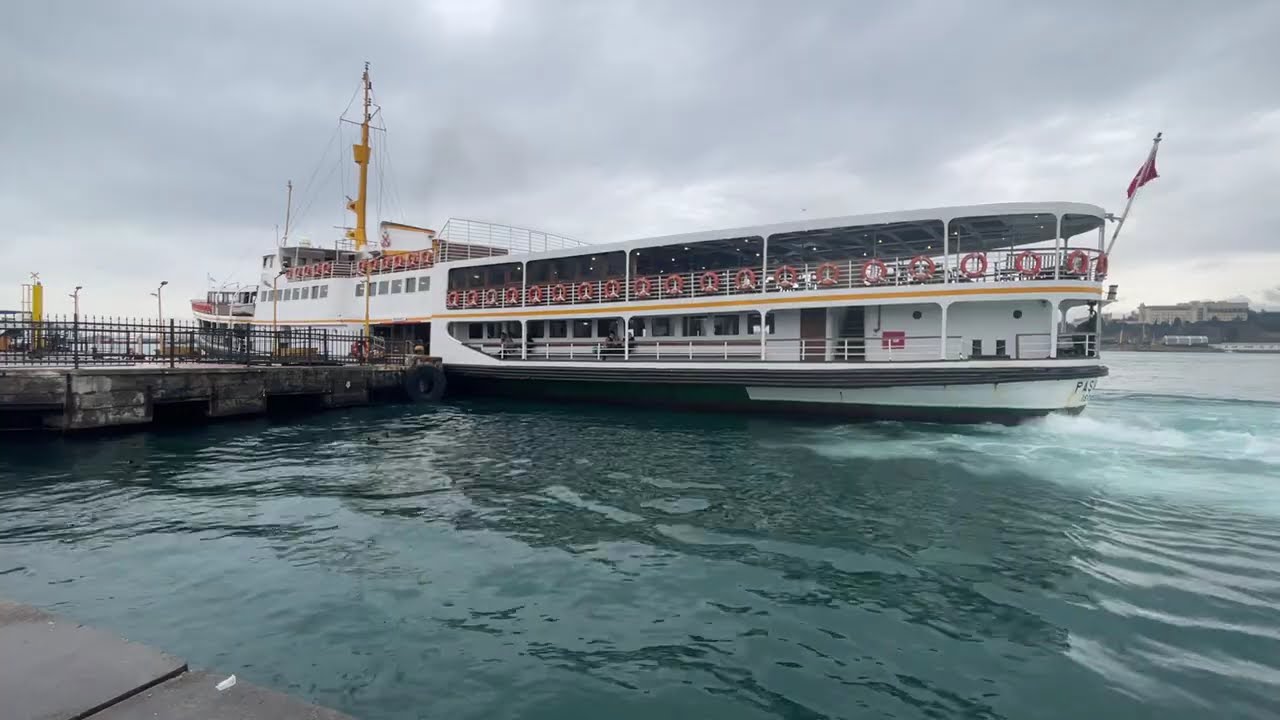 Paşabahçe Vapuru Kadıköy kalkış manevrası