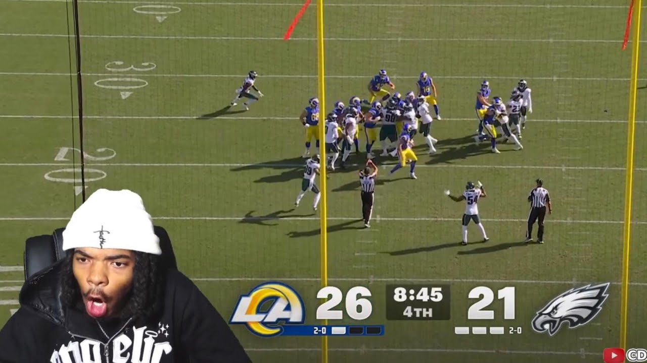 JORDAN DAVIS CARRIED EAGLES!!! Rams vs Eagles NFL Week 3 Highlights (reaction)