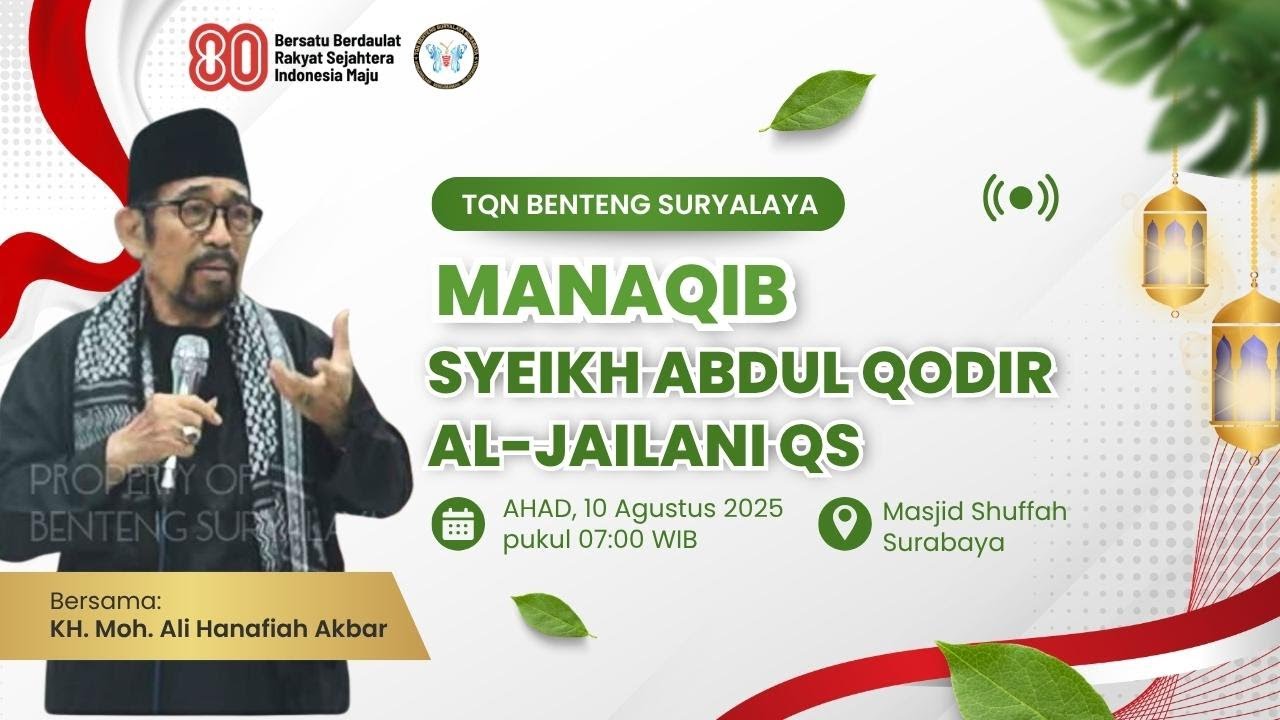 🔴LIVE MANAQIB SYEIKH ABDUL QODIR AL-JAILANI QS - BULAN SHAFAR 1447 H