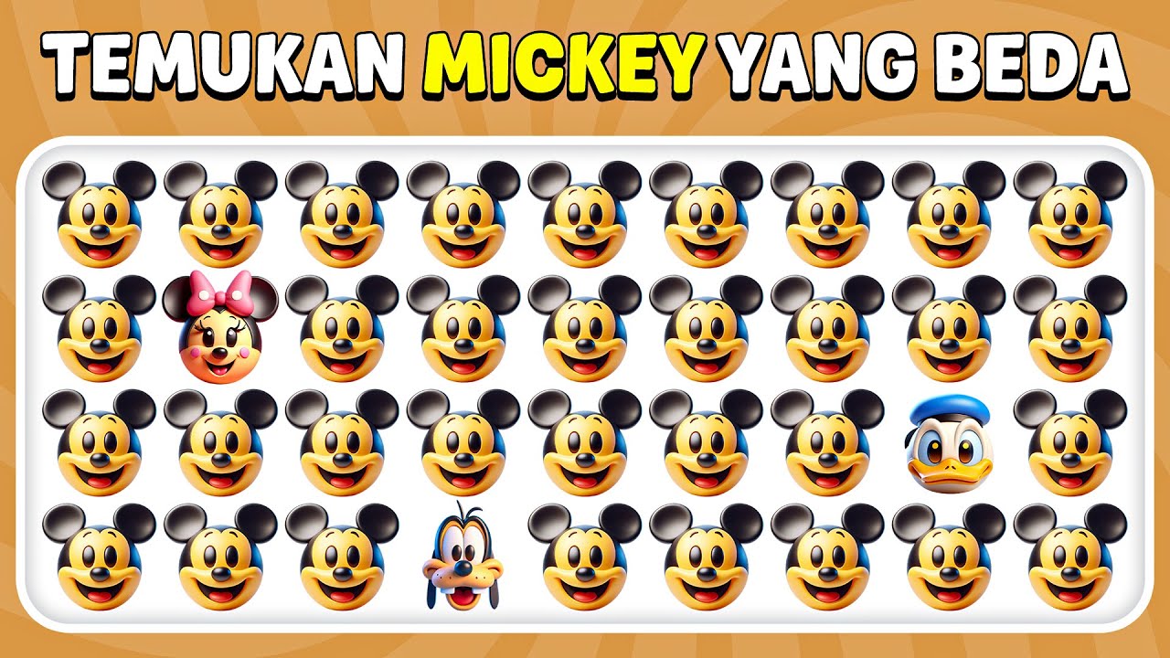 Temukan Emoji Yang Berbeda - Edisi Disney 💫🧚‍♂️🏰 | Kuis Lebah