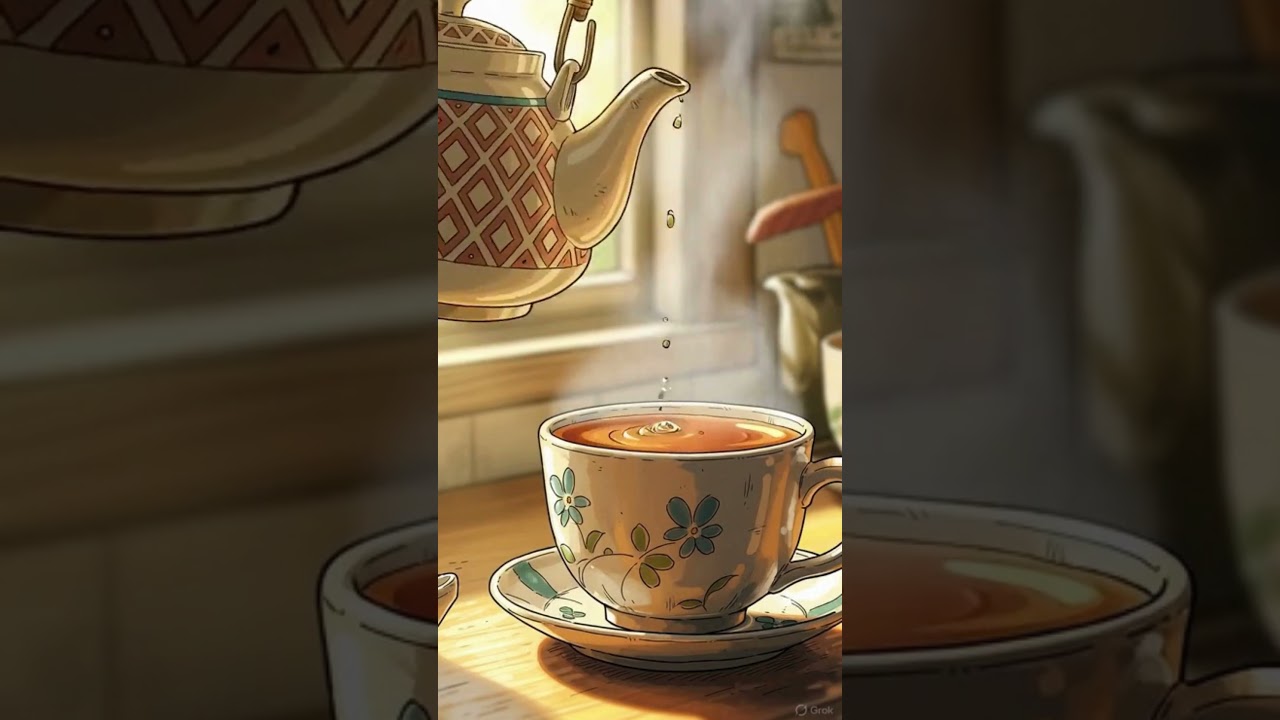 Soft Light, Slow Moments #cozymorning #sunrisevibes  #ghibli #ghiblistyle #ghiblistudio