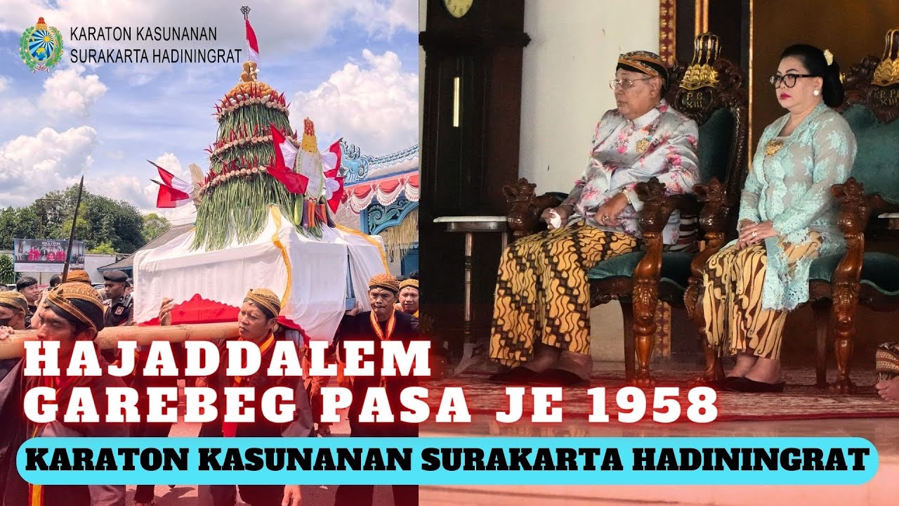 HajadDalem Pareden Garebeg Pasa JE 1958 - Karaton Kasunanan Surakarta Hadiningrat