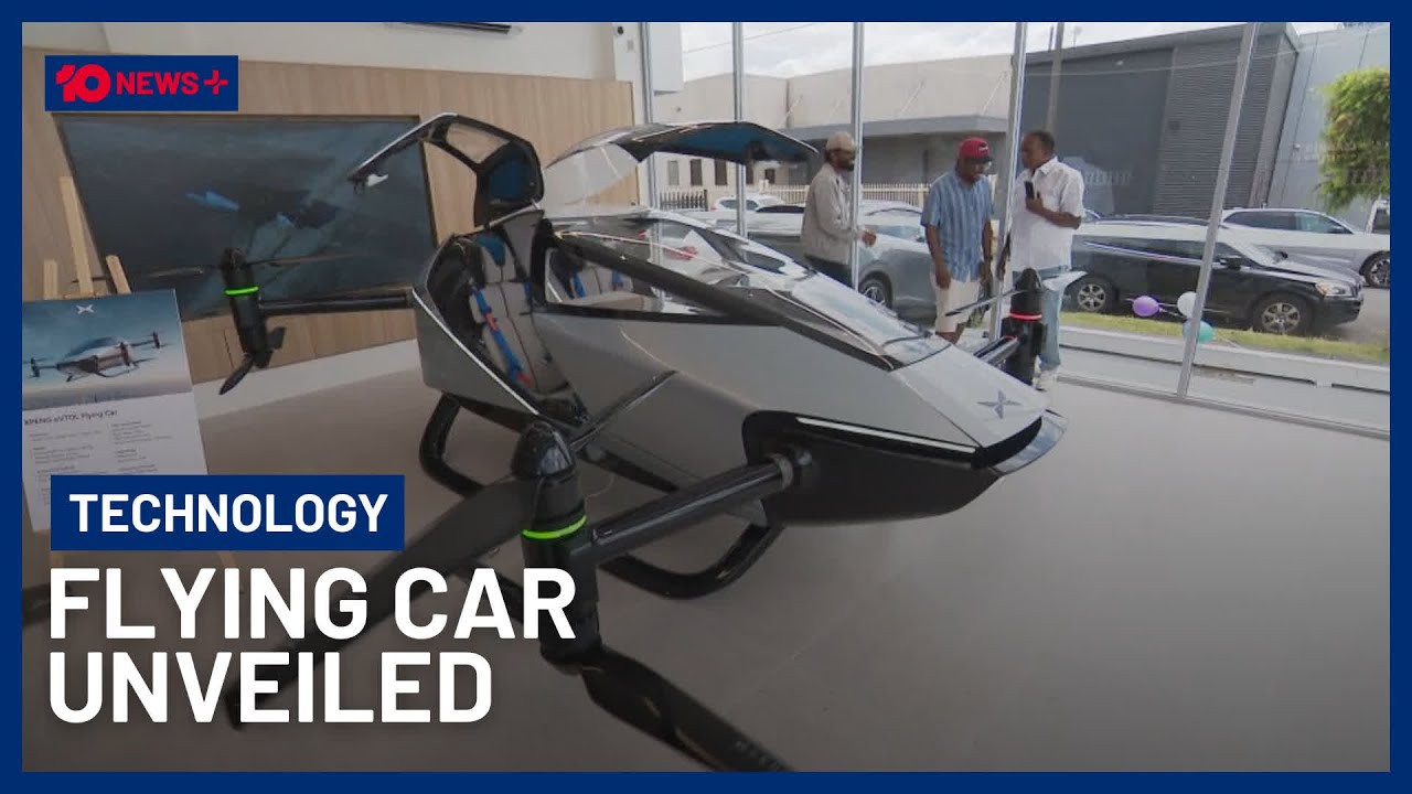 Chinese Company XPENG Unveils Electric Flying Car In Sydney Showroom | 10 News+