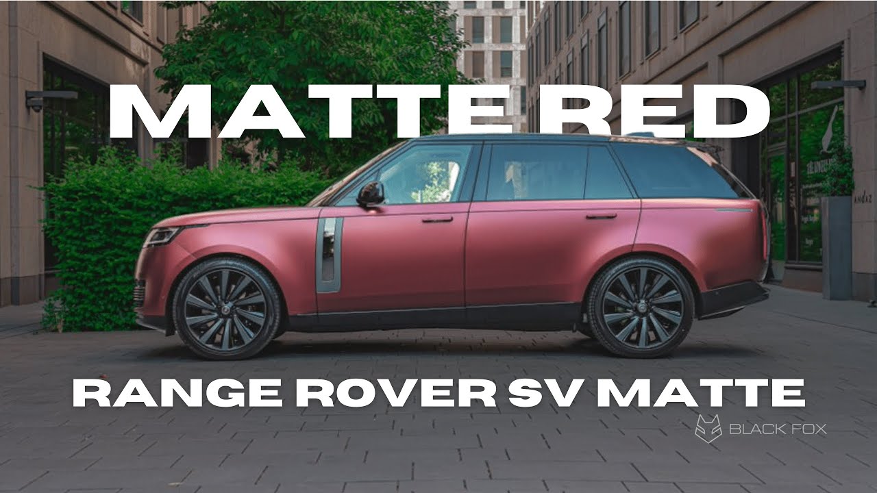 THE LUXURY SHIP | Range Rover SV Matte Red