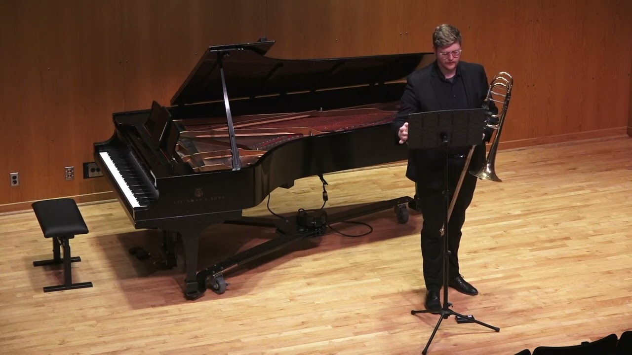 Eric Culver - Suite for Unaccompanied Bass Trombone - Performer Ross Fugl