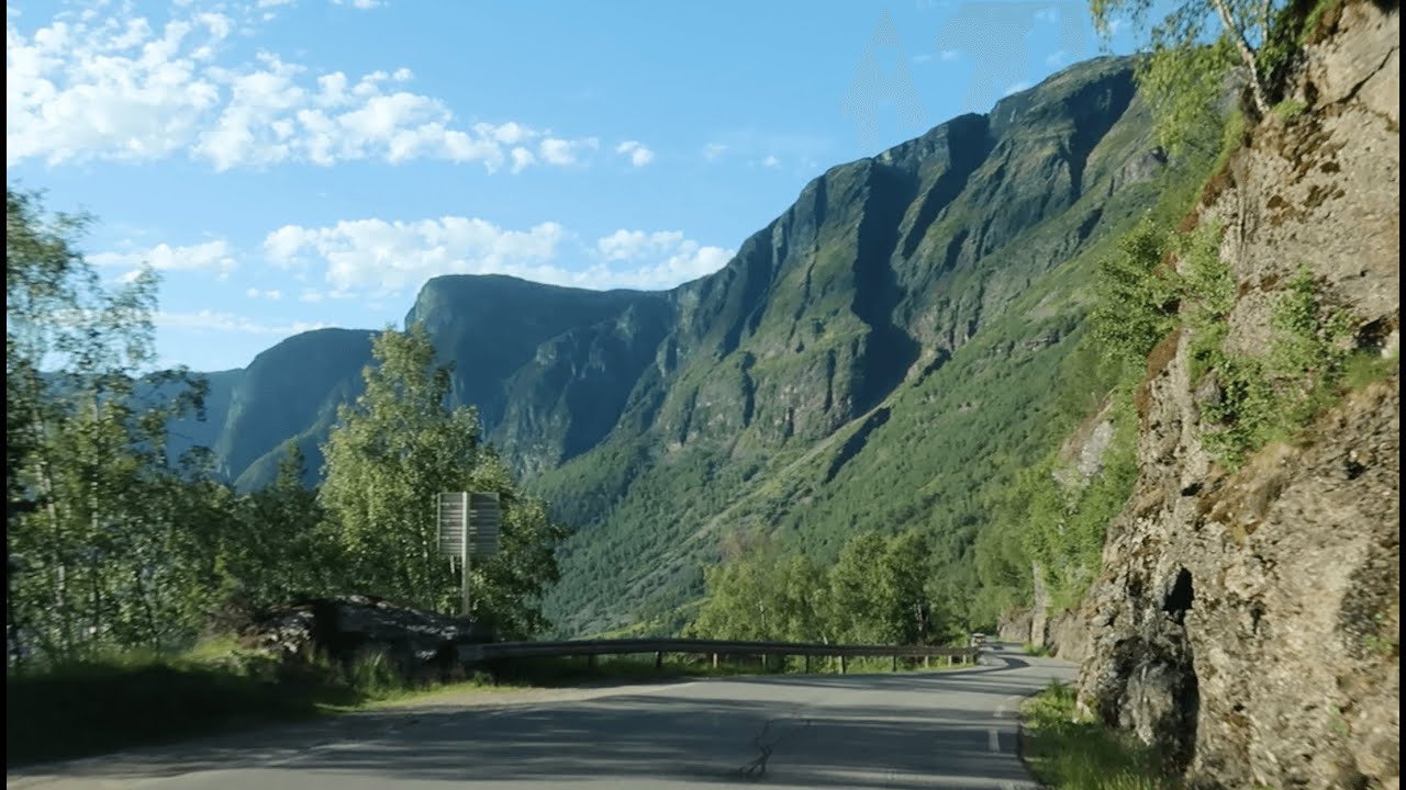 Driving the Aurlandsfjellet Scenic Route, Norway