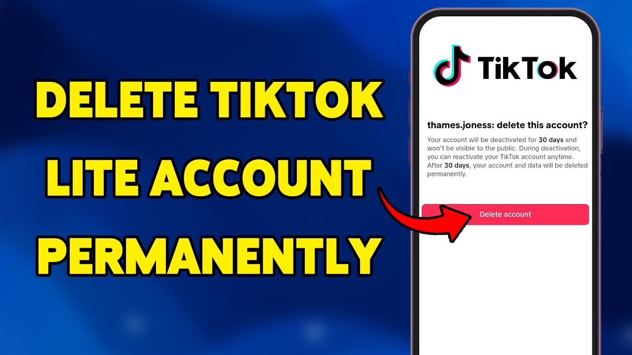 How To Delete TikTok Lite Account Permanently 2025 | Remove Your TikTok Lite Profile