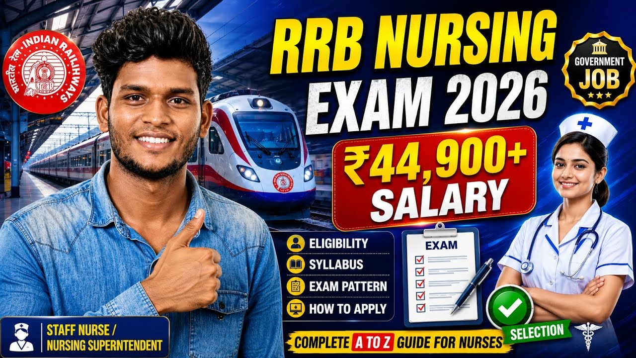 RRB Nursing Exam 2026 Complete Guide | Eligibility, Syllabus, Salary, Exam Pattern & Process
