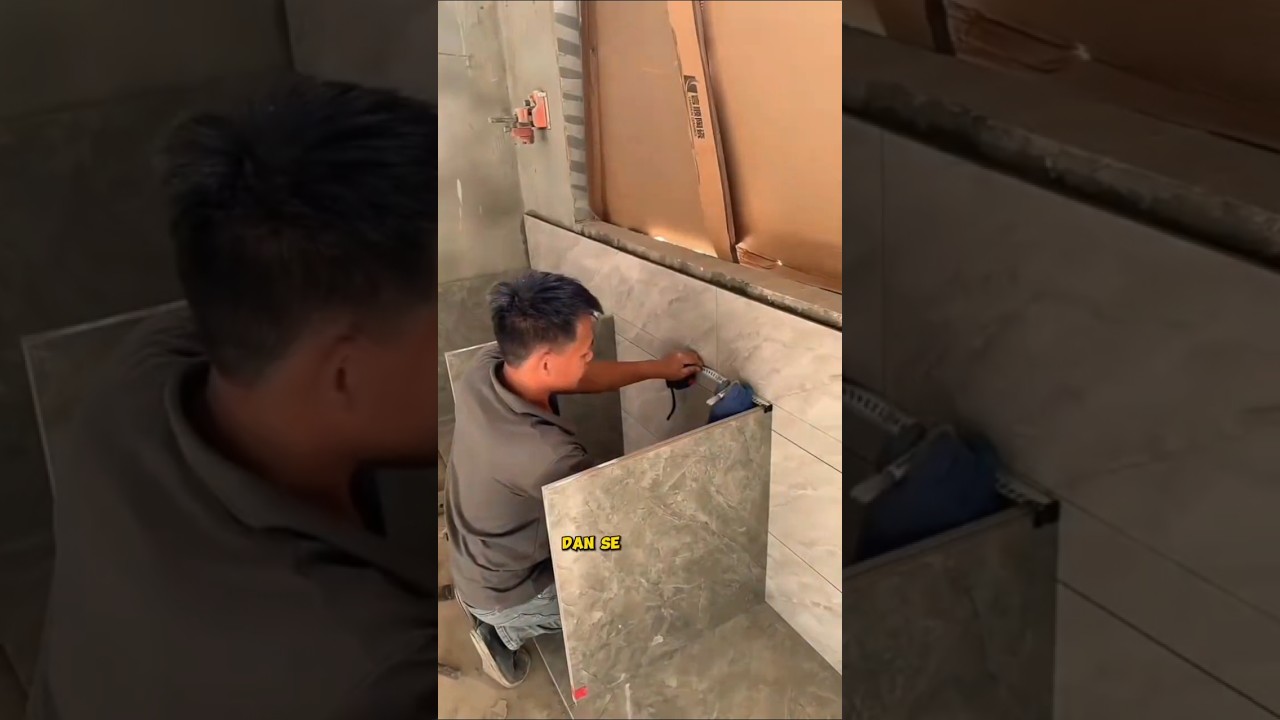 Cara mudah membuat meja dapur dari keramik #shortvideo #shorts #short