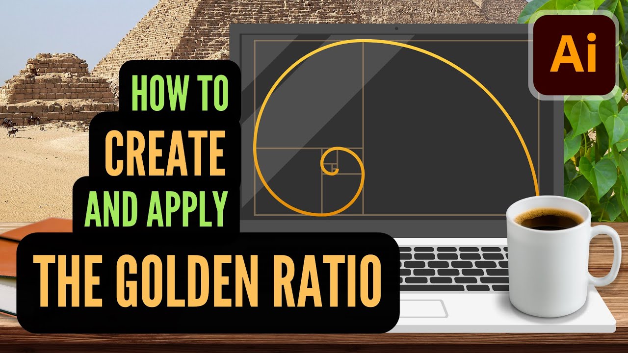 Illustrator Tutorial | Draw Golden Ratio Rectangle & Make Fibonacci Spiral
