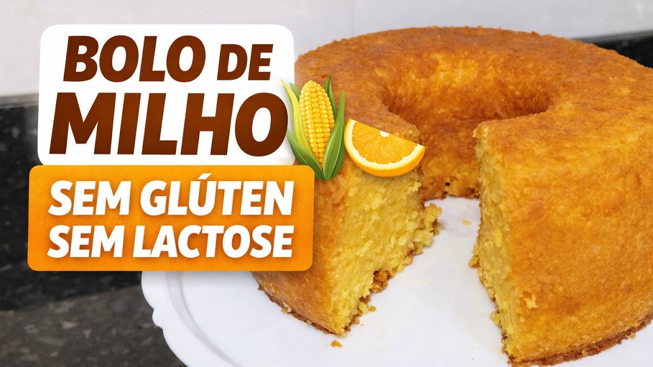 BOLO DE MILHO SEM LEITE 🌽 SÓ FAÇA!