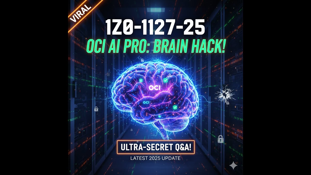 🔥 OCI 2025 Gen AI Pro (1Z0-1127-25) — UPDATED Exam Set ✅ Real Q&A to PASS in 1st Attempt!