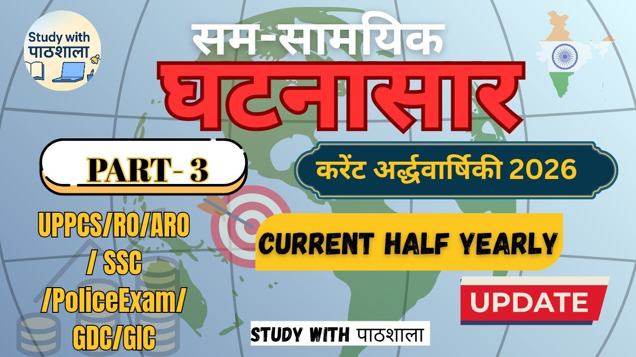 घटनासार समसामयिक 2026 पार्ट-3 | UPPCS, RO ARO, PCS🔥#ytshorts #shortvideo #yt #gk #youtubevideo#upsc 