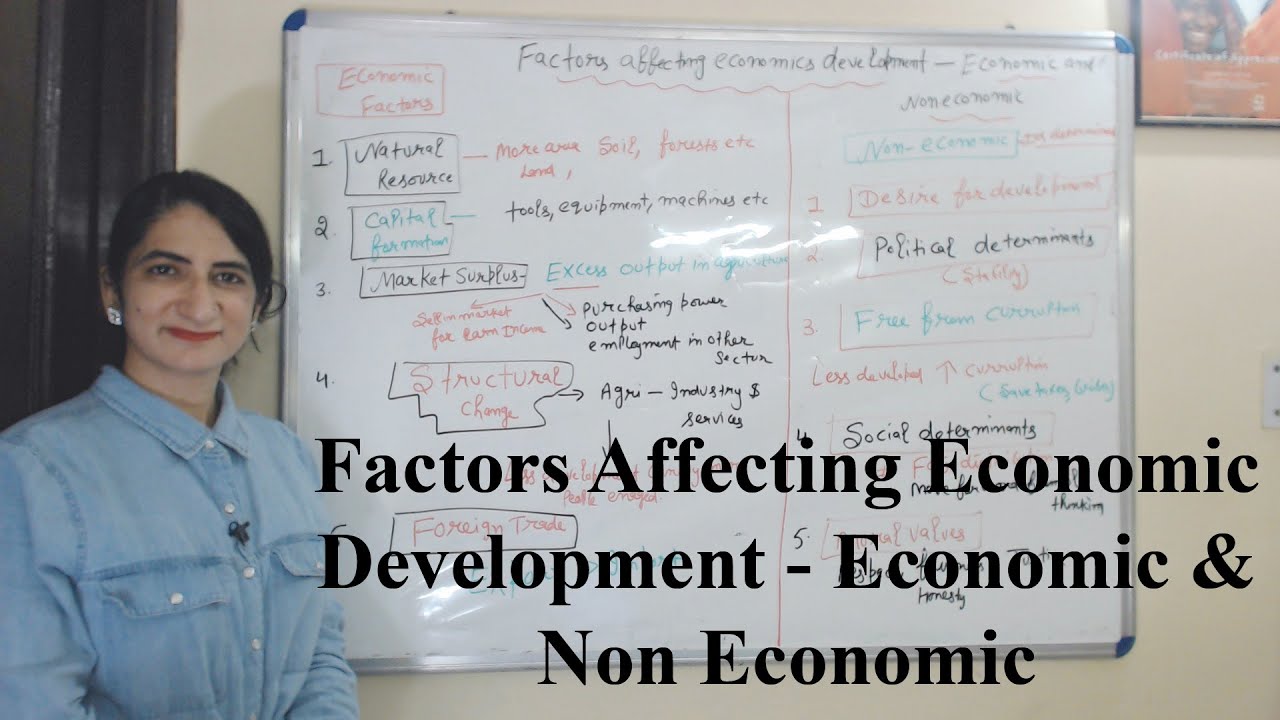 Factors Affecting Economic Development - Economic & Non Economic