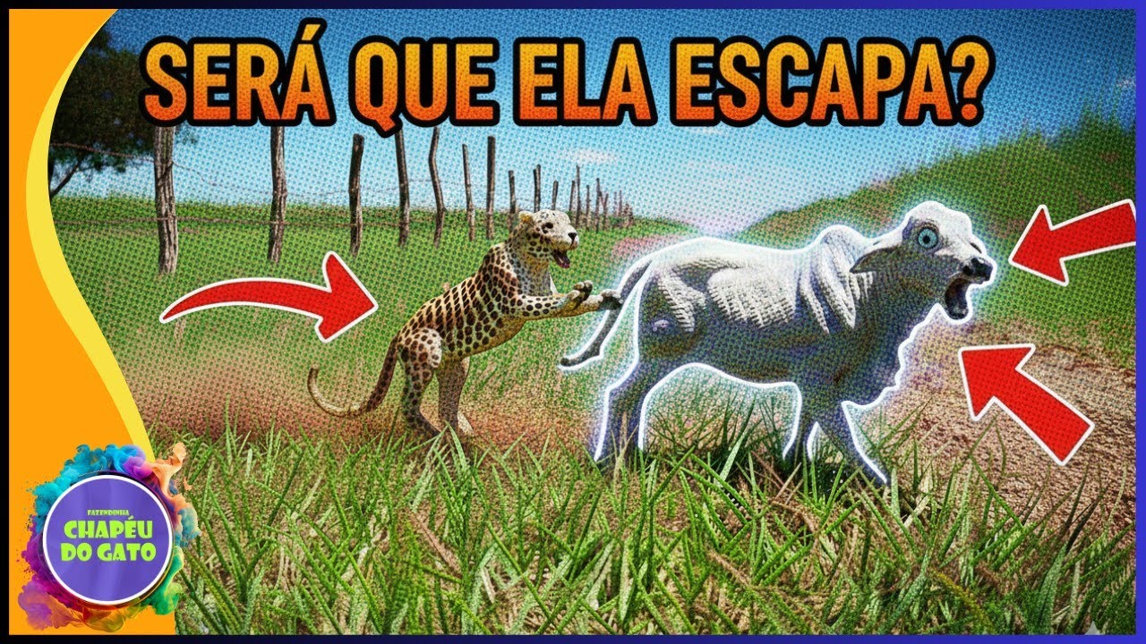 E AGORA!? Será que a Vaca Vai Escapar da Onça?!