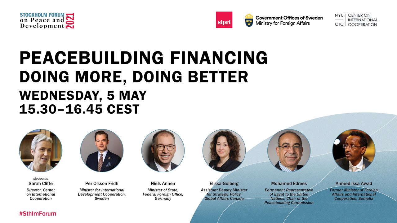 Peacebuilding financing: Doing more, doing better