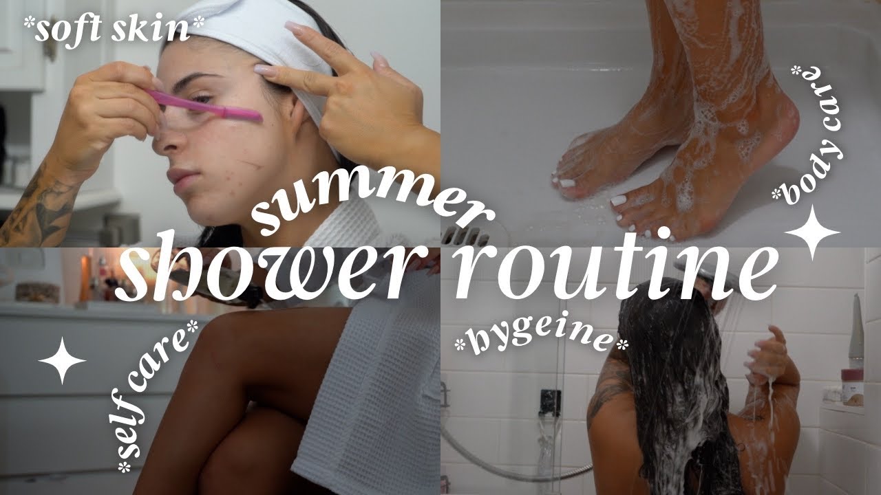 EVERYTHING SUMMER SHOWER ROUTINE 2023 | SELF CARE + EXFOLIATE + HYGIENE & BODYCARE PAMPER ROUTINE