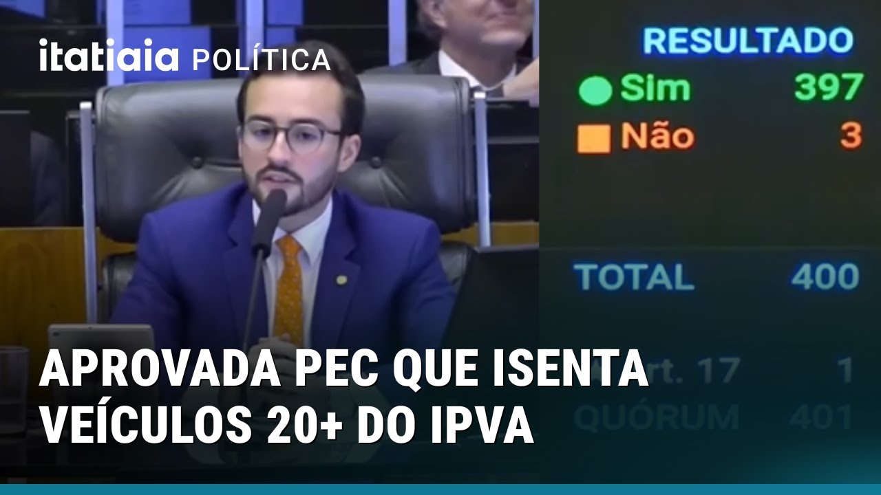C&Acirc;MARA APROVA ISEN&Ccedil;&Atilde;O DE IPVA PARA VE&Iacute;CULOS COM MAIS DE 20 ANOS