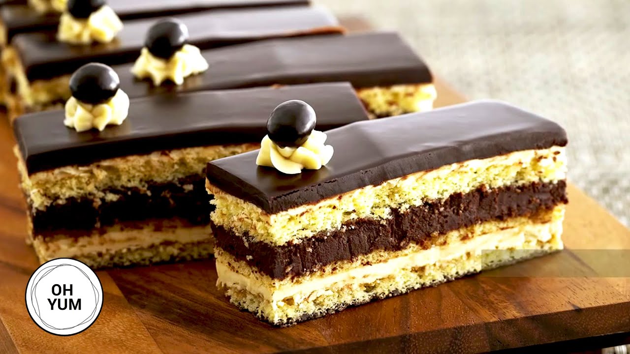 Professional Baker Teaches You How To Make OPERA TORTE!
