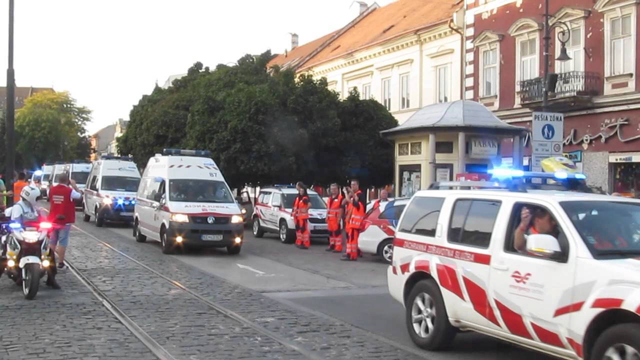 Podujatie Záchrana 2015 - Spanilá jazda sanitiek mestom Košice