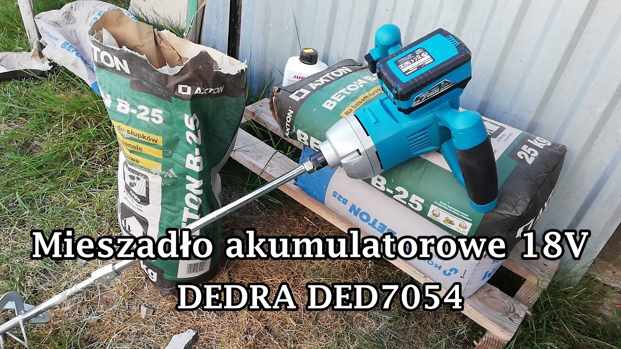 Mieszadło akumulatorowe DEDRA DED7054 SAS+ALL 18V, mikser w zestawie