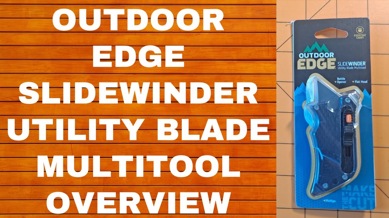 OUTDOOR EDGE SLIDEWINDER UTILITY BLADE MULTITOOL, BUDGET, EVERYDAY CARRY, EDC