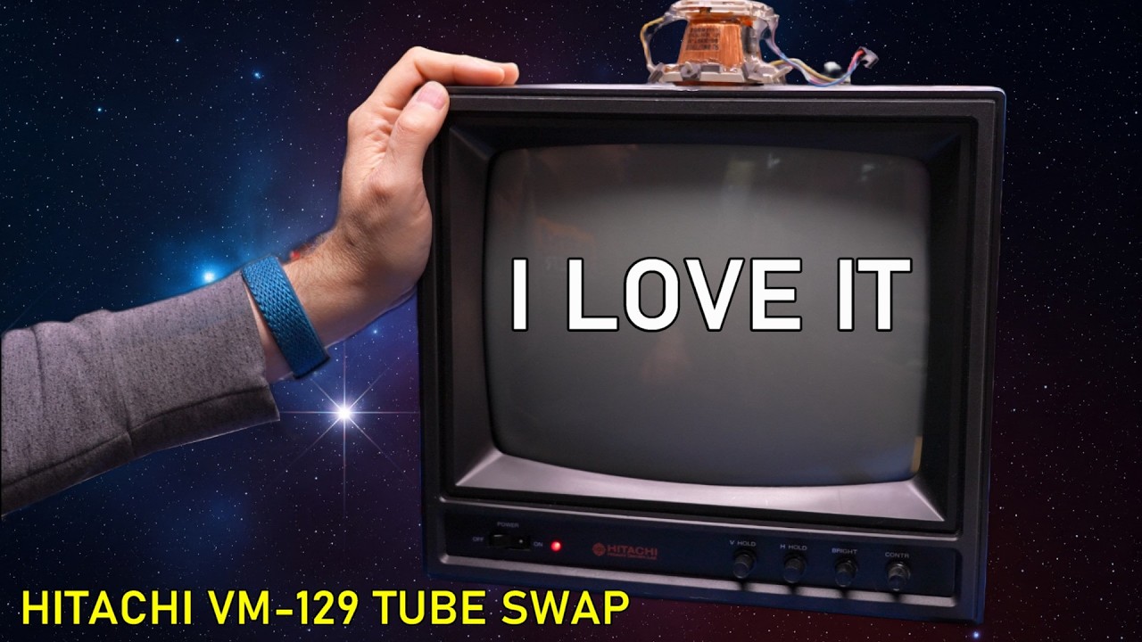 These old monochrome monitors are amazing #tubeswap