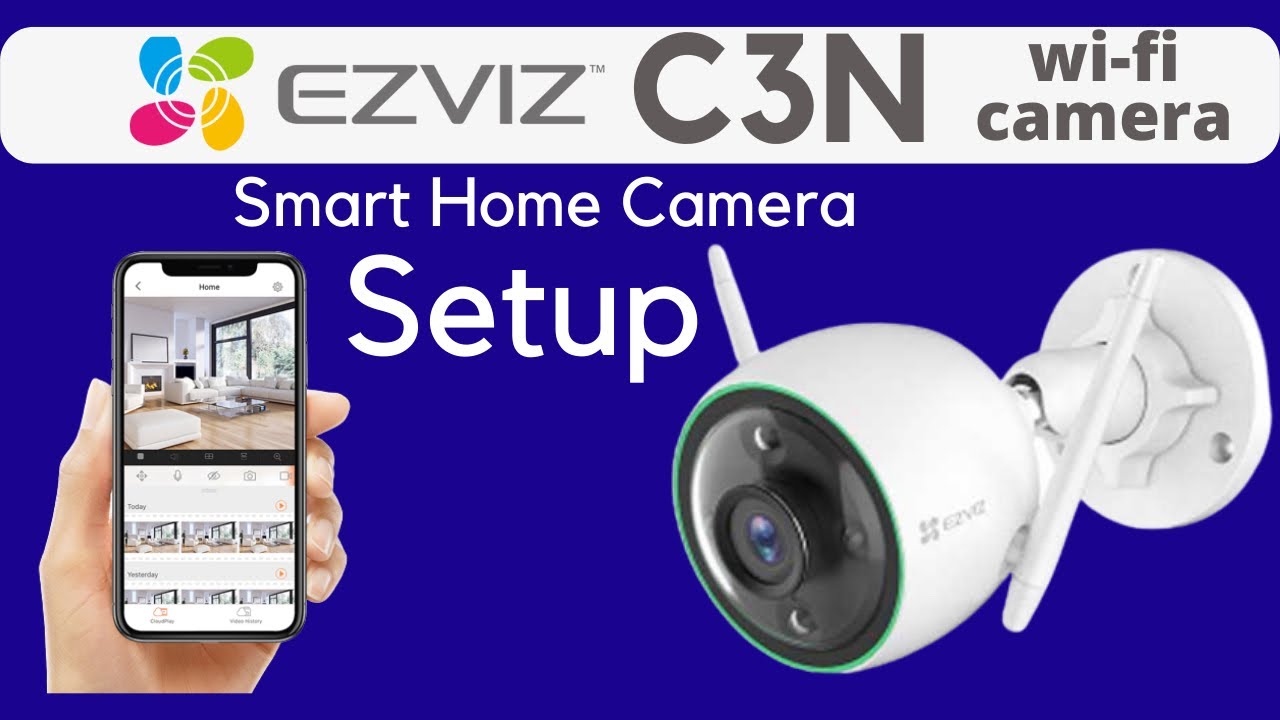 Ezviz C3N 4MP Smart Home Outdoor Camera / How To Setup Ezviz C3N WiFi Camera #ezviz #ezvizcamera