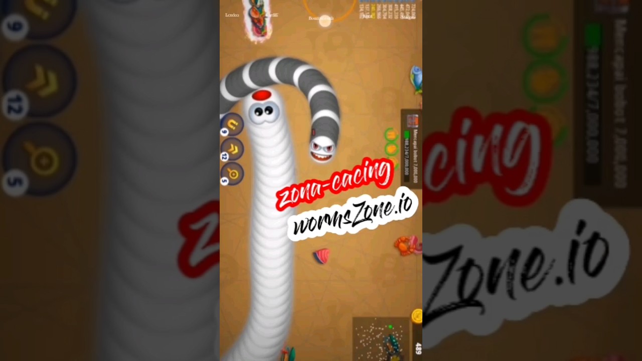 Game Worms Zone #wormszone #wormszoneio #gamecacing