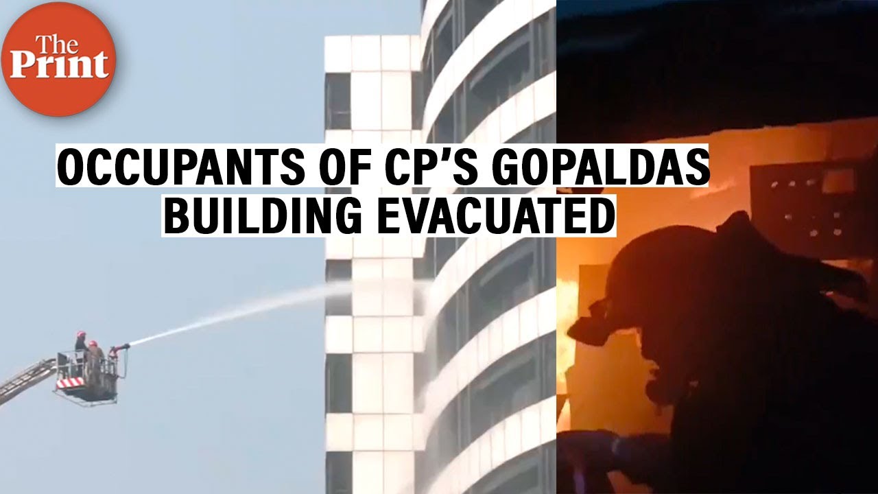 Occupants of CP's Gopaldas building evacuated following a fire incident on the 8th floor