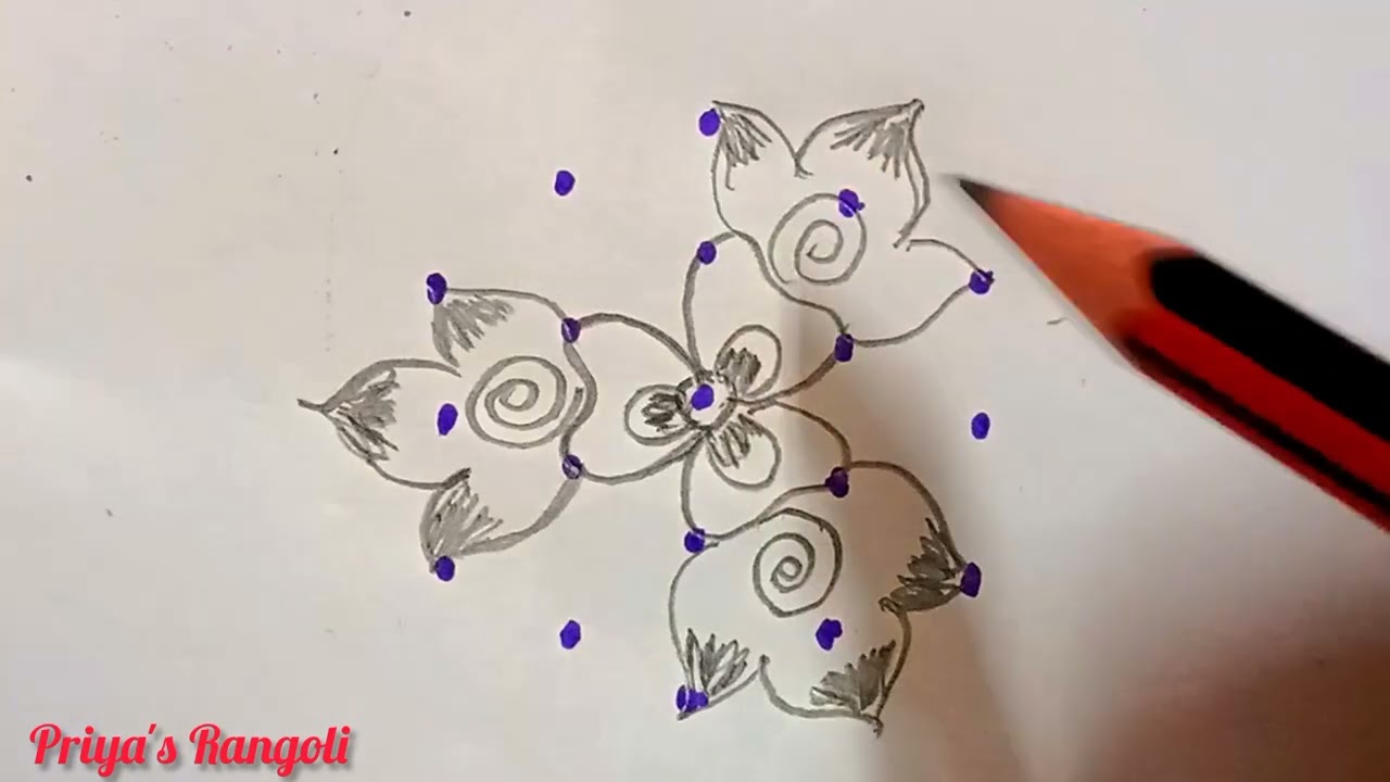 வெள்ளிக்கிழமை போட அழகானகோலம்#easy#rangoli#kolam#muggulu #art#rangoli 