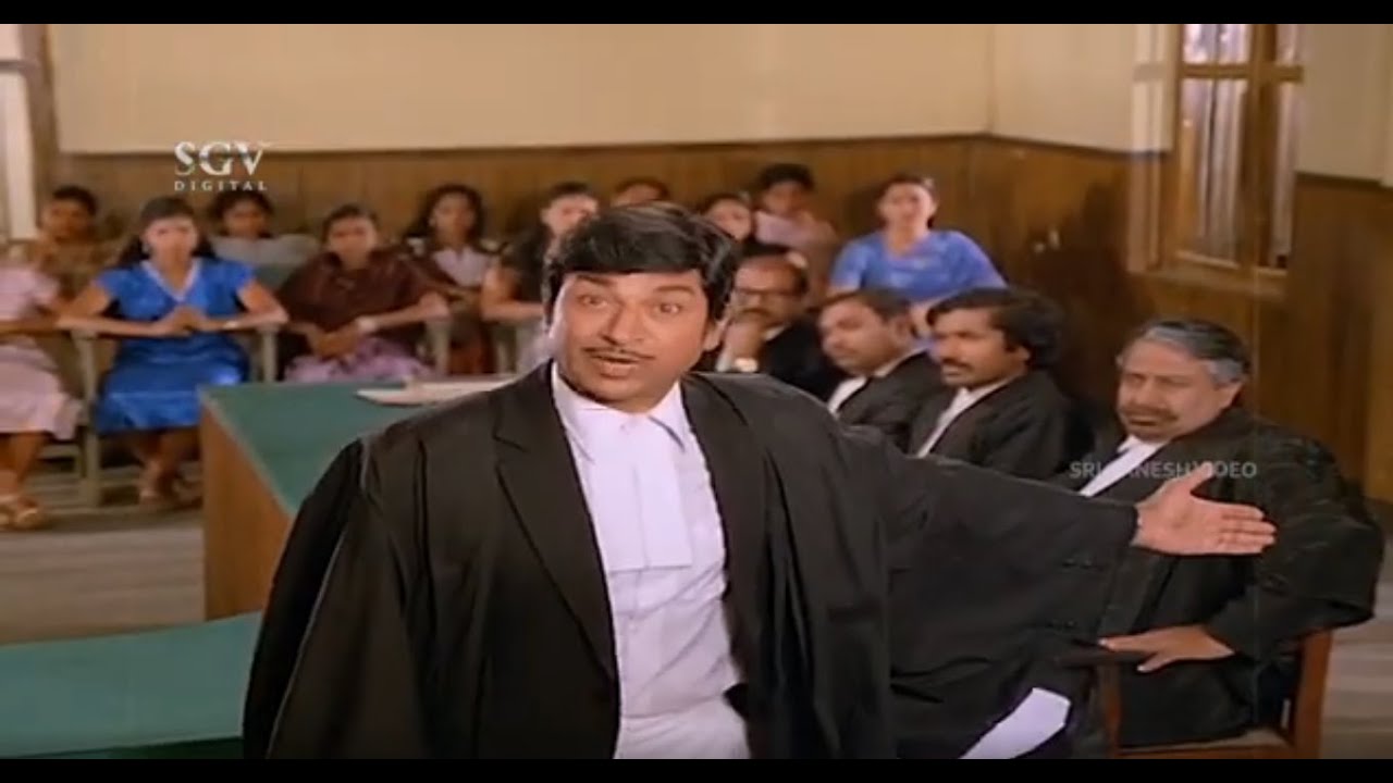 Dr. Rajkumar Brilliant Argument In Court | Dhruva Thare Kannada Movie Scene | K. S. Ashwath