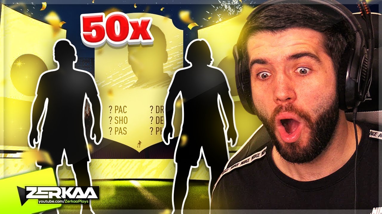 Я открыл 50 редких наборов с двумя игроками! (Открытие наборов FIFA 20)