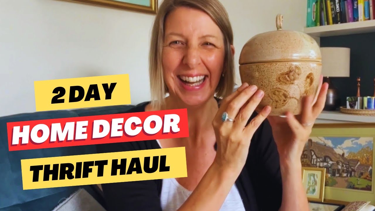 Ultimate Thrift Haul in South Manchester & Macclesfield | Vintage Home Decor & Charity Shop Finds