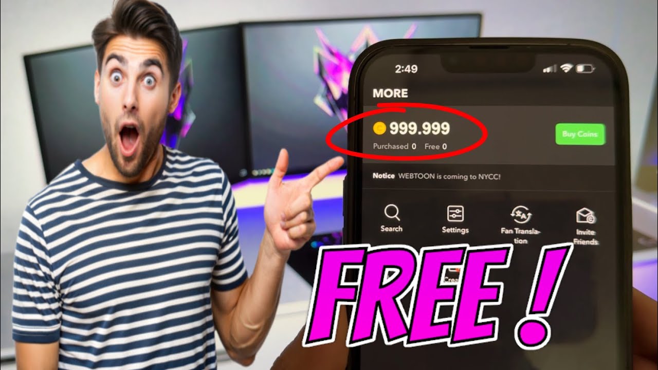 Webtoon Hack Coins 2026 - How to Get  Unlimited Coins Free in Webtoon(iOS, Android) Mod Apk