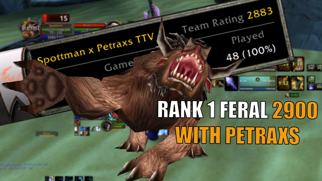 Spottman - Rank 1 Feral | Classic TBC arena PvP - Best of Twitch #6
