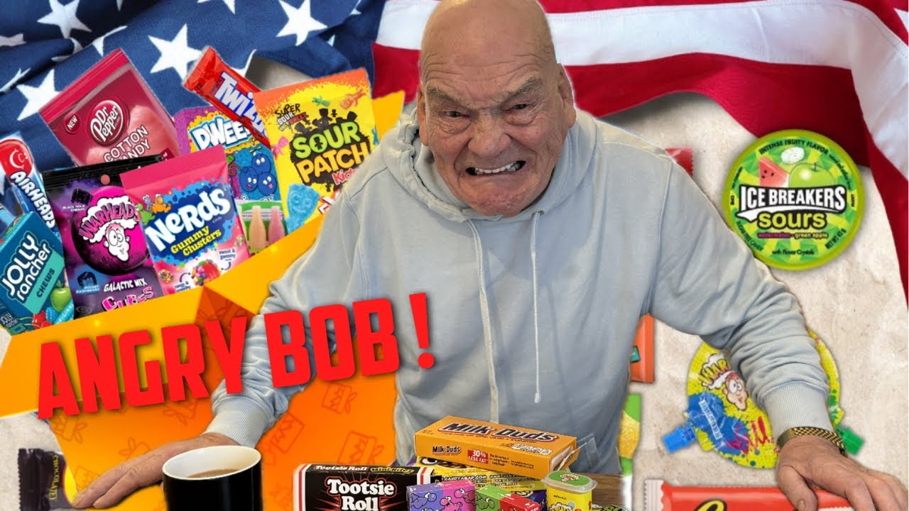 Angry Bob Trying American Candy !! Guess Which One He HATE'S !!