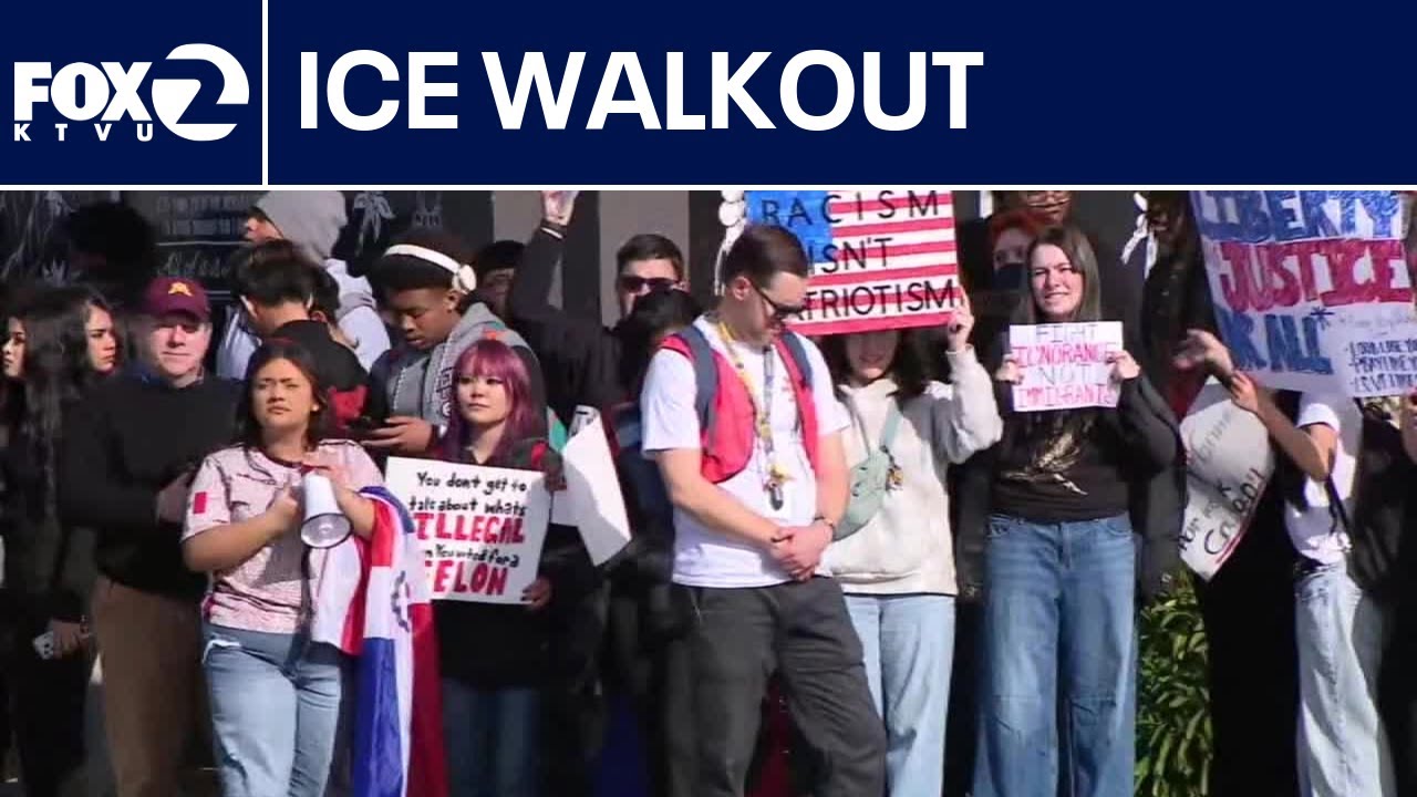 Students blast ICE, immigration officials in school protest | KTVU