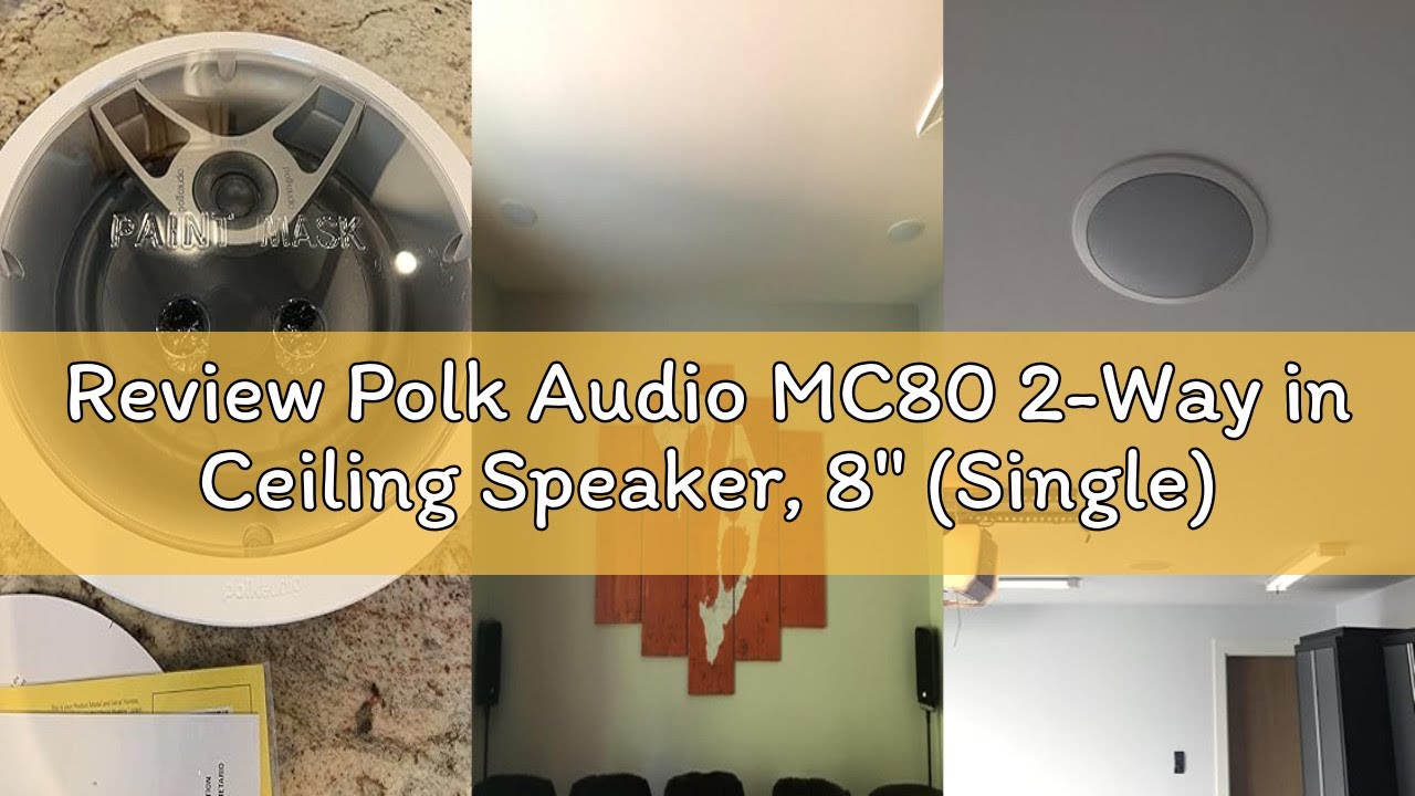 Review Polk Audio MC80 2-Way in Ceiling Speaker, 8