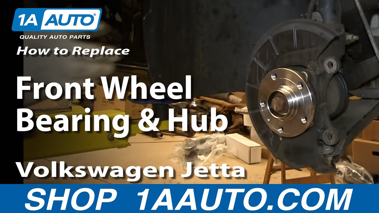 Как заменить подшипник ступицы переднего колеса Volkswagen Jetta 05-13