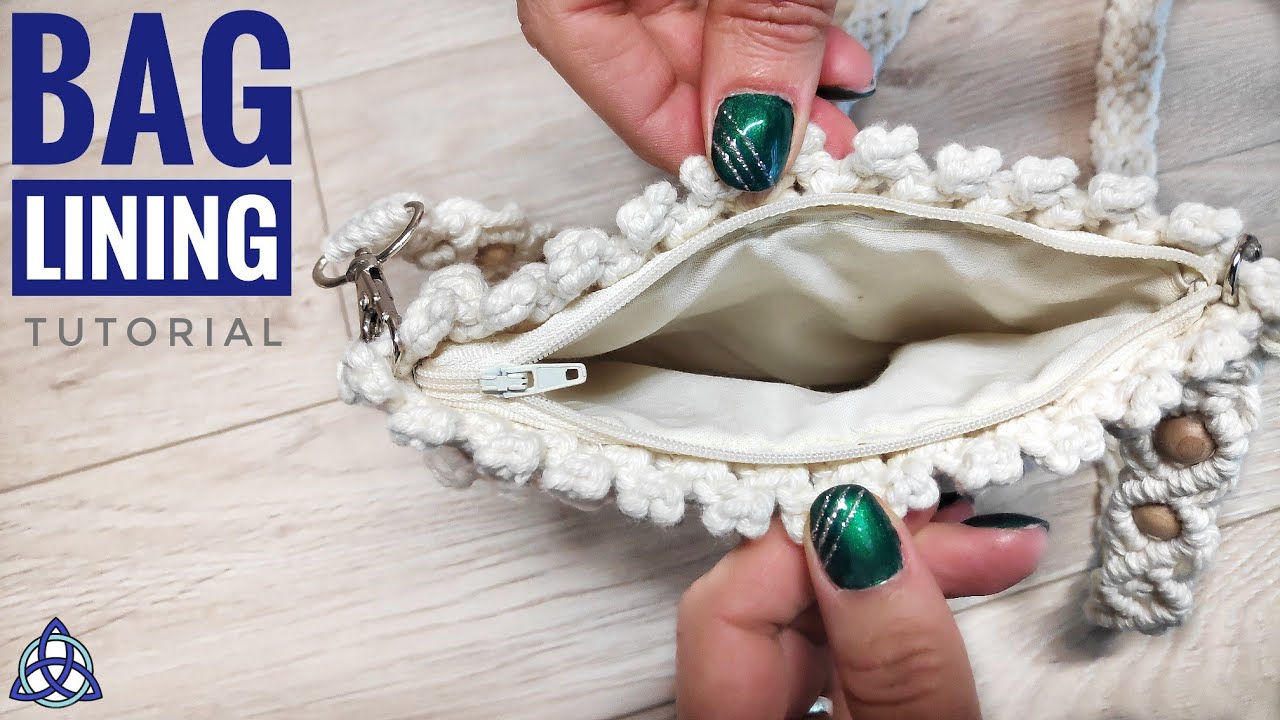 Macrame Bag Lining with Zipper Tutorial | PERFECT for Beginners