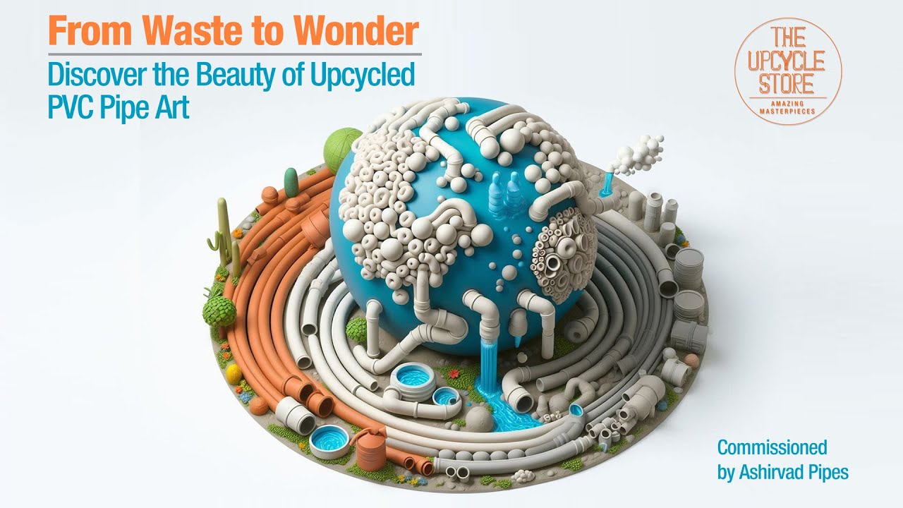 From Waste to Wonder : Discover the Beauty of Upcycled PVC Pipe Art