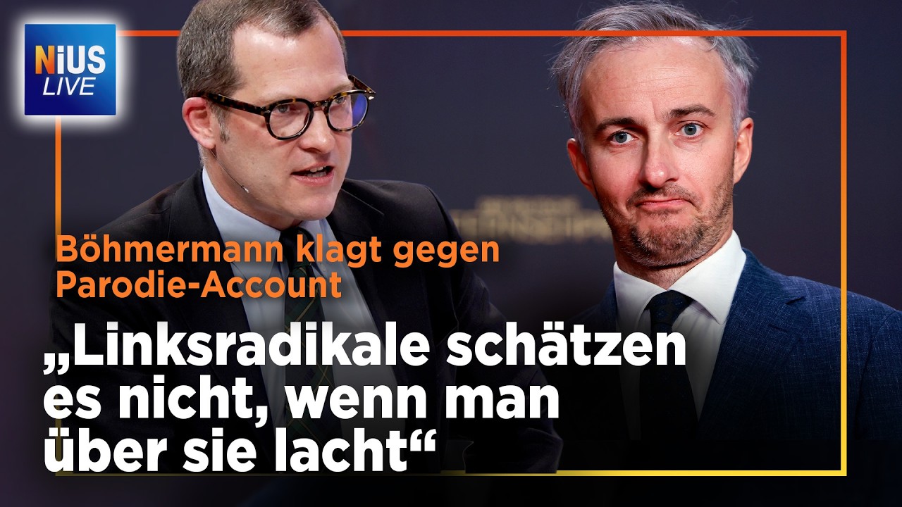 Ironie pur: Jan Böhmermann lässt Parodie-Account von X sperren | NIUS Live vom 19.02.2026