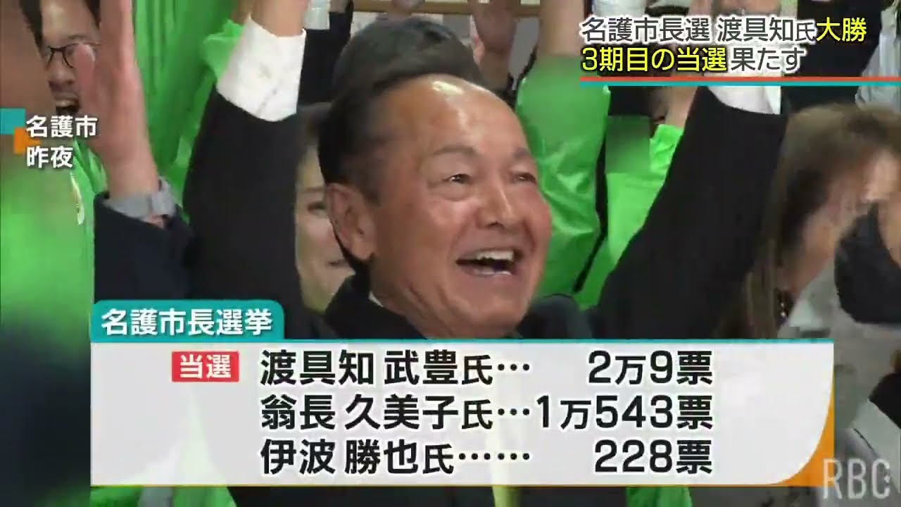 【名護市長選挙】渡具知武豊氏が大勝で3選、公明票の多数派は自民現職に　辺野古移設問題は争点から後退【記者解説】