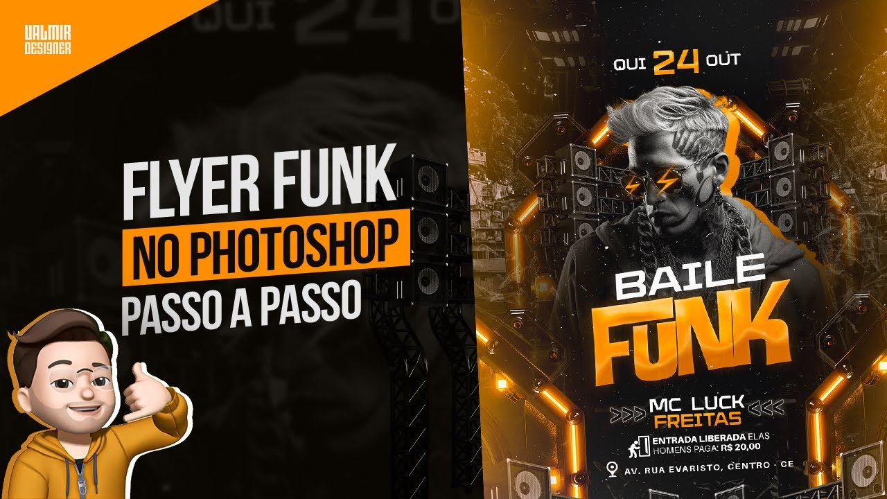 COMO FAZER FLYER FUNK INCRIVEL NO PHOTOSHOP, PASSO A PASSO!